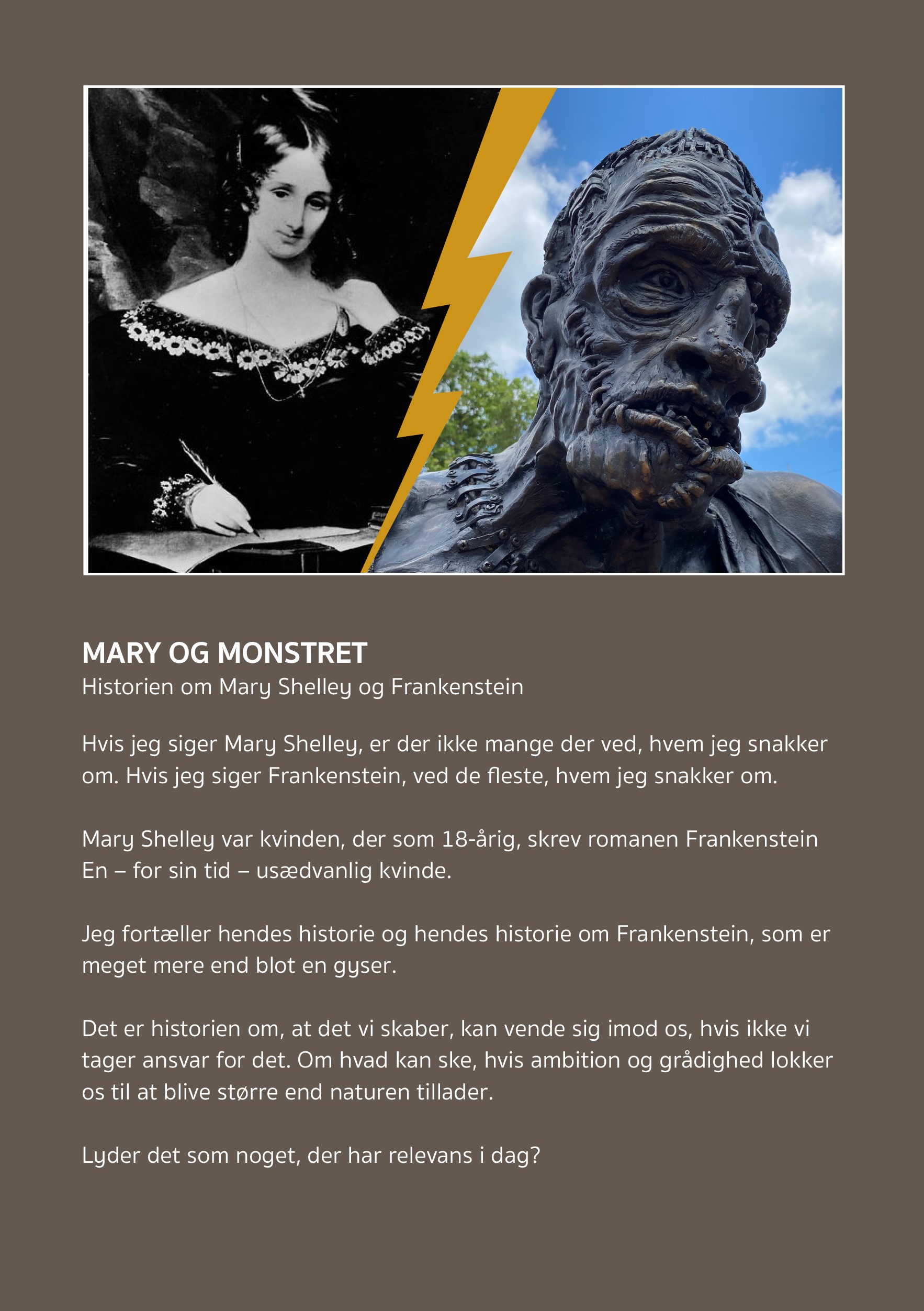 Mary Shelley og Frankenstein-plakat